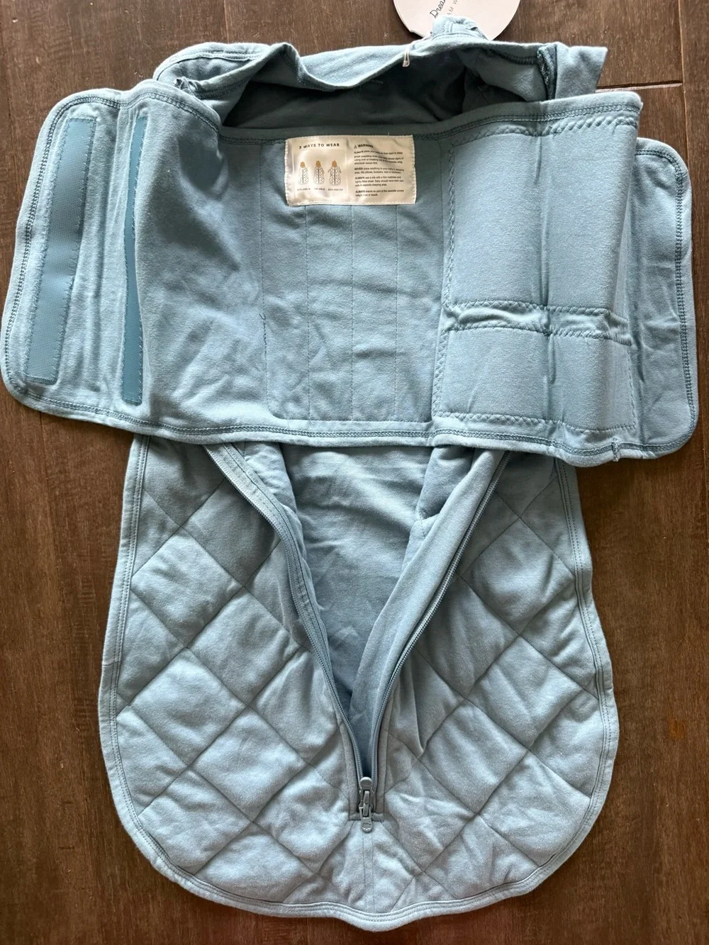 Dreamland Baby NWT Dream Weighted Sleep Swaddle in Ocean Blue Size 0-6 Months